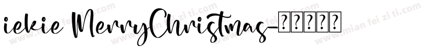 iekie MerryChristmas字体转换
